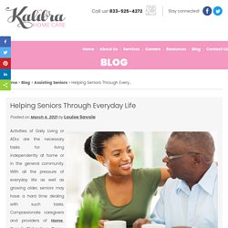 Helping Seniors Through Everyday Life
