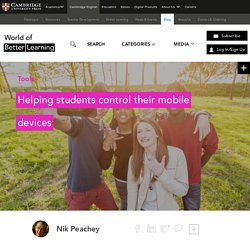 Helping students control their mobile devices