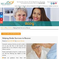 Helping Stroke Survivors to Recover