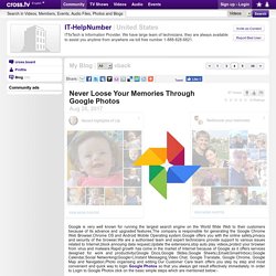IT-HelpNumber - Never Loose Your Memories Through Google Photos