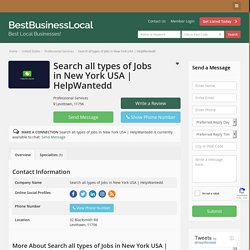 Search all types of Jobs in New York USA