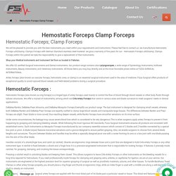 Hemostatic Forceps Clamp Forceps