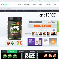 Hemp FORCE – Cocoa, Maca, and Hemp Protein Superfood – Onnit