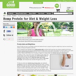 Hemp Protein for Diet & Weight Loss - GOOD Hemp Nutrition