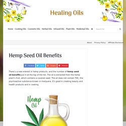 Hemp Seed Oil Benefits