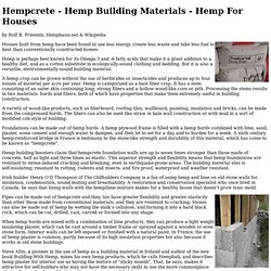 crete - Hemp Building Materials - Hemp For Houses