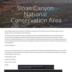 Henderson NV - Sloan Canyon National Conservation Area