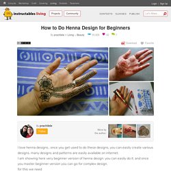 How to Do Henna Design for Beginners: 4 Steps