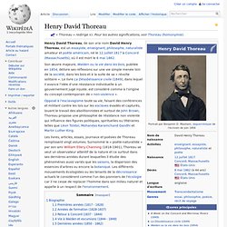 Henry David Thoreau