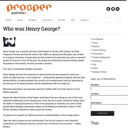 Who was Henry George?