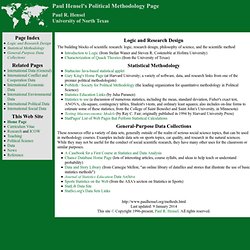 Paul Hensel's Political Methodology Page