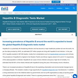 Hepatitis B Diagnostic Test Market