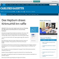 Dee Hepburn draws Kirkmuirhill Inn raffle - Local Headlines - Carluke Gazette