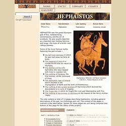 HEPHAESTUS : Greek God of Fire & Metalworking