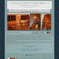 Slant Top Desk Hepplewhite Federal Queen Anne Style Desk on Frame Shaker Slant Front Desk on Frame