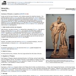 Heracles 1 - Greek Mythology Link