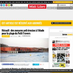 Hérault : des mesures anti-érosion à l'étude pour la plage du Petit-Travers