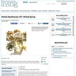 Herbal Apothecary 101: Herbal Syrup