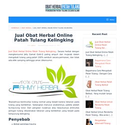 Jual Obat Herbal Online Patah Tulang Kelingking