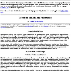 Herbal Smoking Mixtures