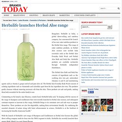 Herbalife launches Herbal Aloe range