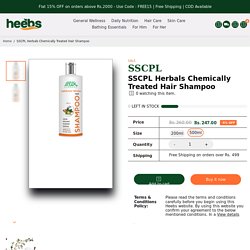 SSCPL Herbals Chemically Treated Hair Shampoo
