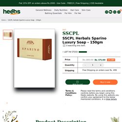 Shea Butter Sparino Luxury Soap – Heebs Healthcare PVT LTD