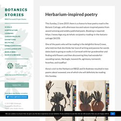 Herbarium-inspired poetry