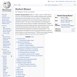 Herbert Blumer