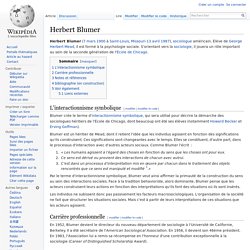 Herbert Blumer
