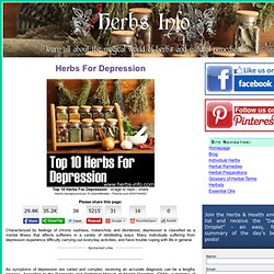 Herbs For Depression