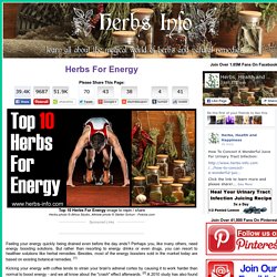 Herbs for Energy