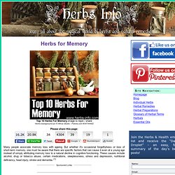 Herbs for Memory