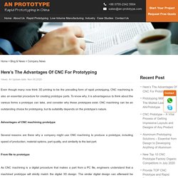 Here’s The Advantages Of CNC For Prototyping