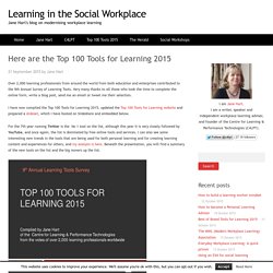 Here are the Top 100 Tools for Learning 2015