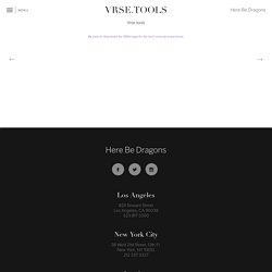 Here Be Dragons » Vrse.tools