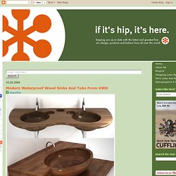 Modern Waterproof Wood Sinks And Tubs From UWD