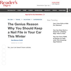 Why You Need to Keep a Nail File in Your Car This Winter