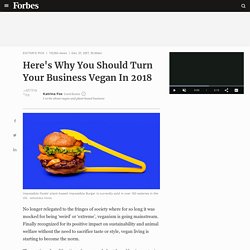 Here's Why You Should Turn Your Business Vegan In 2018