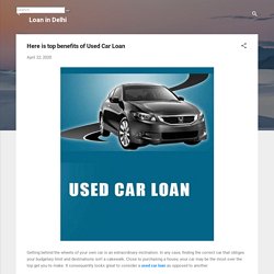 It consequently looks great to consider a used car loan as opposed to another.