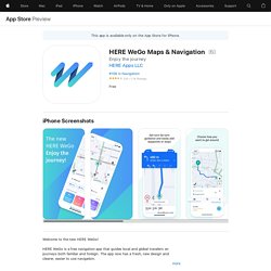 ‎HERE WeGo Maps & Navigation on the App Store