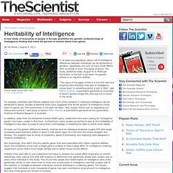 Heritability of Intelligence