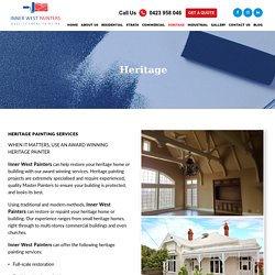 Professional Heritage Painters Sydney