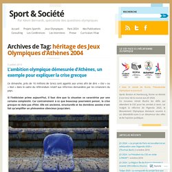 héritage des Jeux Olympiques d’Athènes 2004