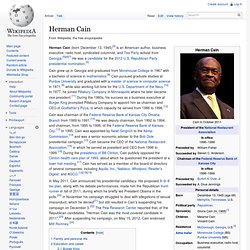 Herman Cain - Wiki