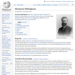 Hermann Ebbinghaus