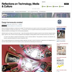 Reflections on Technology, Media & Culture