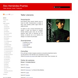 Álex Hernández-Puertas : Taller Literario