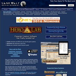 Hero Lab - Lone Wolf Development