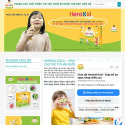 Herokid gold - Siro hỗ trợ tăng cường đề kháng cho trẻ từ Hàn Quốc